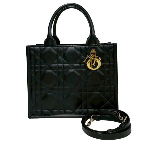 Christian Dior Book Tote in Macrocannage Leather, 2-Way Handbag/Shoulder Bag,... - Picture 1 of 8